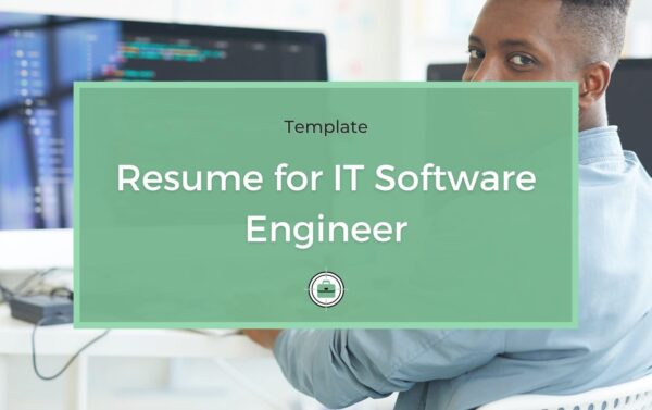 IT Software engineer resume template
