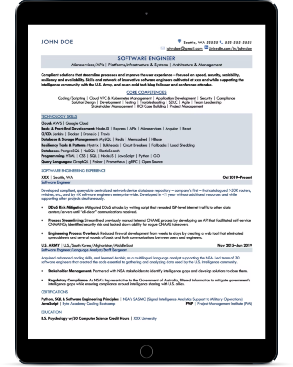Software Engineer Resume Job Search Journey