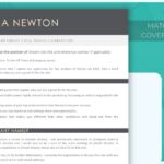Cover Letter and Simple Resume Template - Grey - Job Search Journey