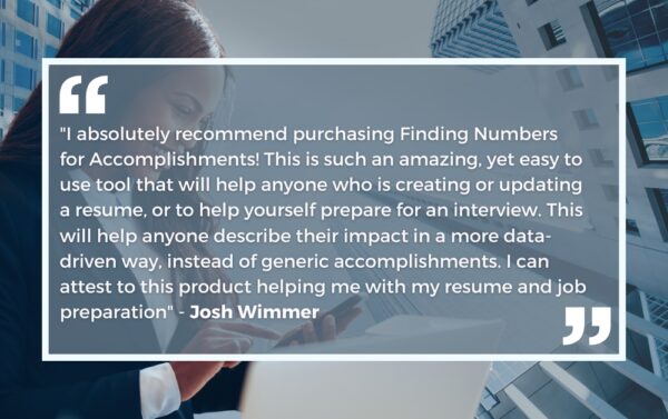 How to find accomplishments for your interview