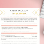 A Resume and Cover Letter Template - ATS Friendly Design From Hannah Mason at The English Meeting Room