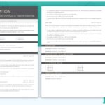Two Page Simple Resume Template - Grey - Job Search Journey