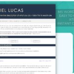 ATS Friendly Simple Resume Template - Slate - Job Search Journey