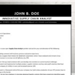 Black and White Cover Letter Template
