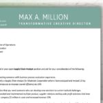 Cyan Cover Letter Page One
