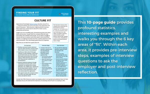 Discover Finding Your Fit - How Can I Fidn The Right Job For Me - Job Search Journey
