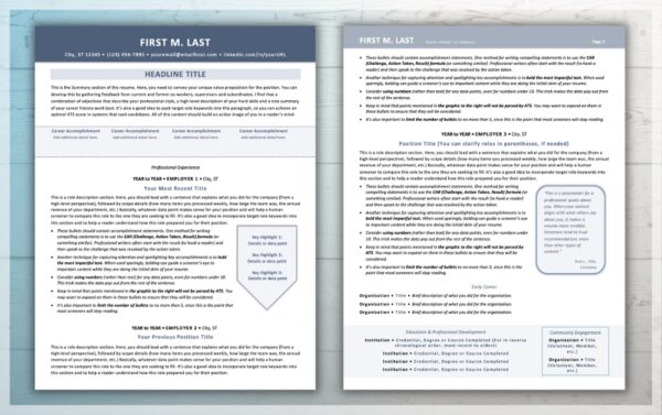2 Resume templates