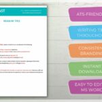A professional cover letter template in teal