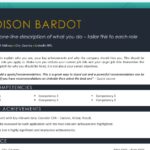 Simple Resume Template in Gold from Job Search Journey