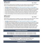 Education Resume Page One Job Search Journey