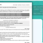 ATS Modern Executive Resume Template - Grey - Job Search Journey