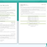 Two Page - Classic Resume Template in Green - Matching Cover Letter Template - Job Search Journey