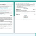 Two Page Modern Executive Resume Template - Teal - Job Search Journey
