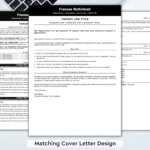 A professional cover letter template in black