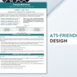 Professional Resume & Cover Letter Template Dark Teal Design – The image is of page one of the resume template package