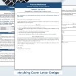 Professional Cover Letter Template – Blue