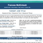 Professional Resume Template - Blue - Job Search Journey
