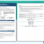 Two Page Professional Resume Template - Blue - Job Search Journey