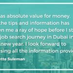 Praise for Dubai Job Search Toolkit - 2023 - Job Search Journey