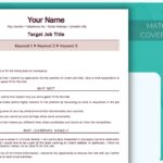 Cover Letter & Senior Attributes Resume Template - Job Search Journey - Red