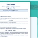 Cover Letter and Senior Attributes Resume Template - Job Search Journey - Blue
