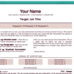 Senior Attributes Resume Template - Job Search Journey - Red