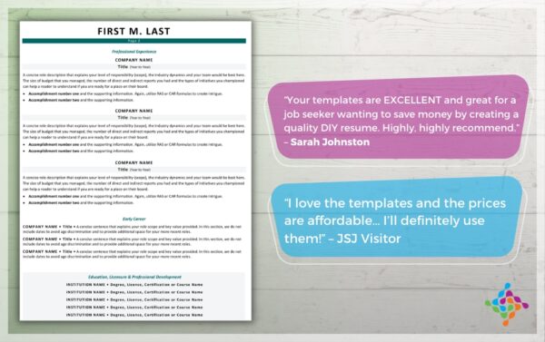 Nonprofit Board Level Resume Template Praise