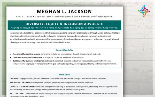 Nonprofit Board Level Resume Template Guide nonprofit-board-level-resume-template-guide