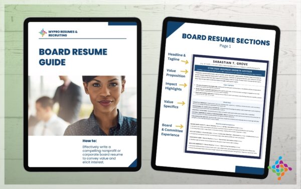 Nonprofit Board Level Resume Template and Guide